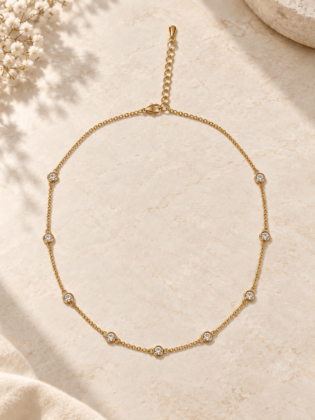 Seven Stars Minimal Necklace — hero